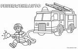 Feuerwehrauto Ausmalbild Zum Malvorlagen sketch template