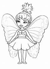Fairy Coloring Pages Flying Pretty Color Fairies Getcolorings Getdrawings Magic Colorings sketch template