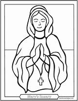Rosary Praying Children Mysteries Hail Catholic Saintanneshelper Lourdes Prayers sketch template