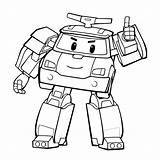 Robocar Poli Coloring Pages Books sketch template