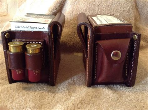 buy  box leather shotshell box holder trap shooters forum