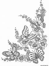 Difficile Papillons Adulte Papillon sketch template