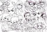 Boondocks Coloring Sketch Characters Ghetto Terrorists sketch template