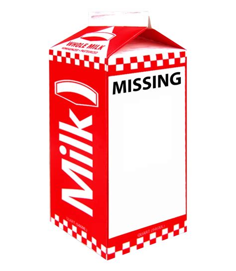 Milk Carton Template Missing