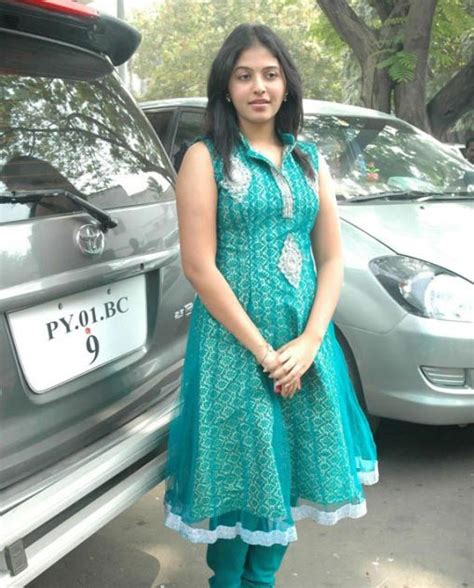 south actress anjali latest cute stills in blue dress