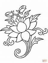 Lotus Coloring Pages Buddhism Buddhist Printable Drawing Colorings Symbols Paper Supercoloring Categories sketch template