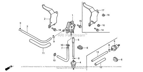 honda engines gxv qwd engine jpn vin gjad   gjad  parts diagram  fuel pump