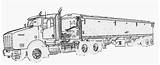 Coloring Pages Truck Semi Grain Tractor Trucks Kenworth Trailers Cooloring Printable Print Sheets Info Drawings Email Sales Country Choose Board sketch template