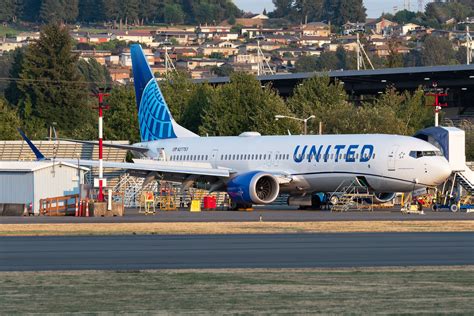 united airlines st boeing  max   spotted  seattle