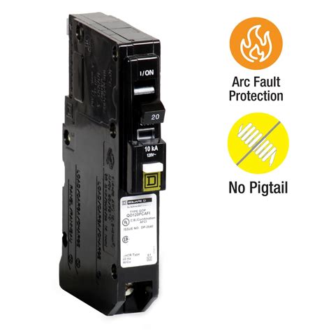 square  qo  amp  pole combination arc fault circuit breaker  lowescom