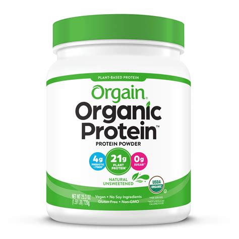 orgain organic protein powder natural unsweetened  protein