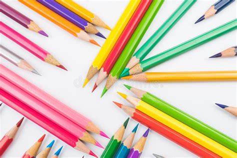 coloring pencils stock image image  colored draw