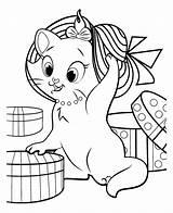 Aristocats Coloring Print Color Pages Kids Disney sketch template