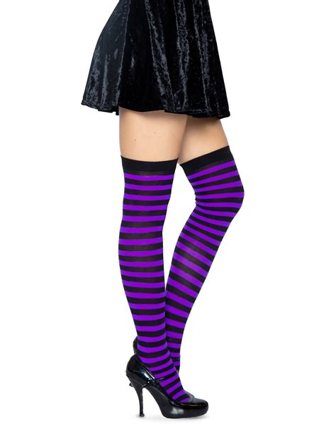Cari Striped Stockings Womens Socks Hosiery Leg Avenue –