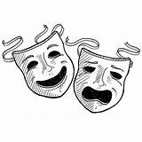 Masque Drame Maska Masques Teatralna Maski Croquis Comedy Dramatu Szkic Grafika Teatralne Tragedy Masken Genesius Lhfgraphics Théâtre 1398 Dramatiques Esquisse sketch template