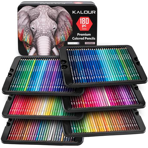 buy kalour colored pencil set  adults artists rich pigment soft
