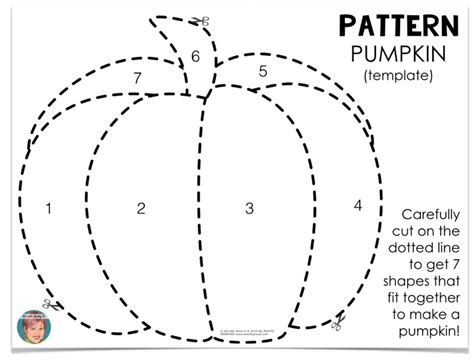 pattern pumpkin project   template fall sewing projects