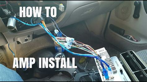 install  amplifier part  wiring youtube