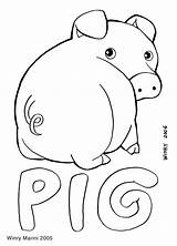 Pig Mewarnai Babi Lore Marini Winry sketch template