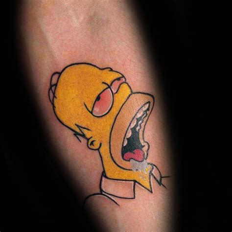 50 Homer Simpson Tattoo Designs For Men The Simpsons Ink Ideas