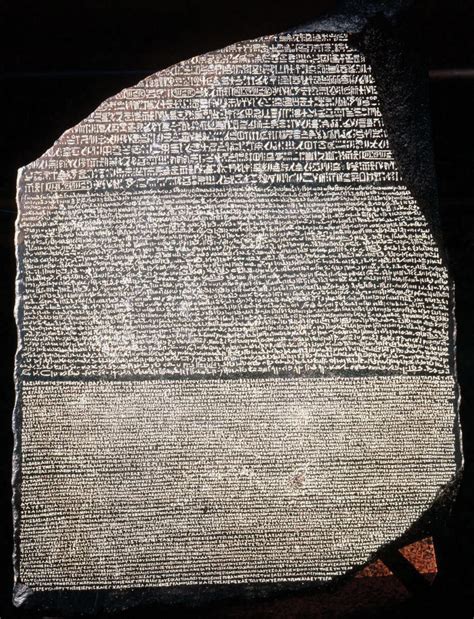 rosetta stone ancient egyptian inscribed stone rosetta