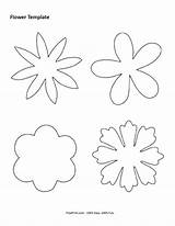 Flower Template Printable Templates Coloring Patterns Felt Flowers Print Pattern Shapes Pages Paper Clipart Fiori Choose Board Preschool Crafts Shape sketch template