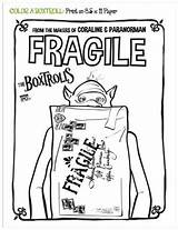 Coloring Fragile Boxtrolls sketch template