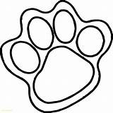 Paw Coloring Print Foot Tiger Pages Dog Drawing Paws Feet Footprint Clipart Draw Color Animal Line Dinosaur Clemson Bear Getdrawings sketch template