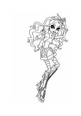 Robecca Coloring Steam Monster High sketch template