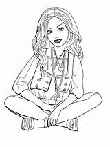 Barbie Coloring Fashionista Pages sketch template
