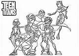Titans Coloring Teen Pages Printable Print Size sketch template