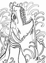 Megalodon Coloring Pages Shark Color Getcolorings Printable sketch template