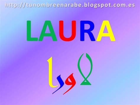 Que Significa Mi Nombre Laura En Arabe Descargar Libros Gratis