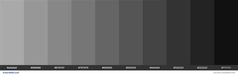 shades  dark gray aaa hex color light grey color code hex