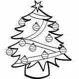 Christmas Tree Coloring Pages Color Printable Kids sketch template