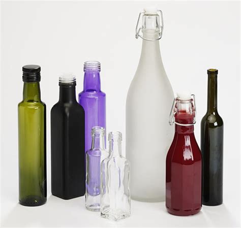Coloured Glass Bottles Supply Bottles For Food Drinks Dropper Bottles