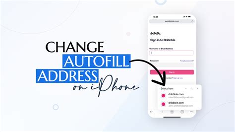 change autofill address  iphone applavia