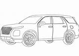 Hyundai Palisade Coloring Dibujos Supercoloring Descripción Colorironline Onlinecoloringpages sketch template