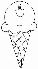 Ice Cream Coloring Pages Cone Face Uploaded User sketch template