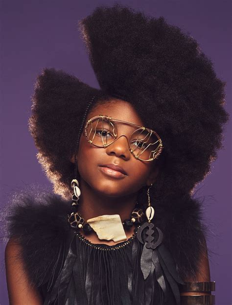 High Fashion Afro Art Shows Portraits Of Girls Rocking