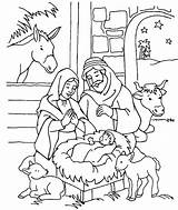 Nativity Christ Colorluna sketch template