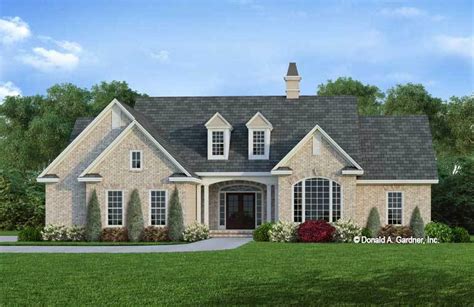 brick house plans traditional home plans donald gardner