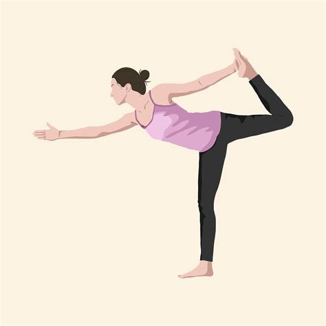 dancer yoga pose realistic illustration premium photo illustration