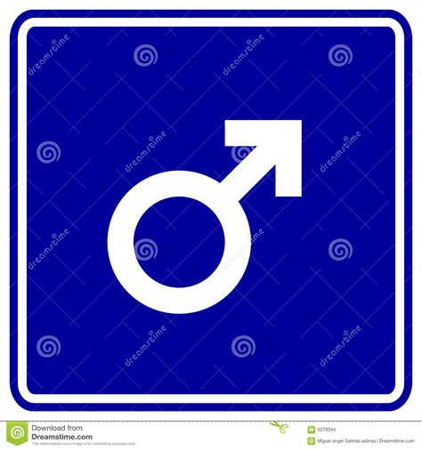 Male Sex Gender Symbol Vector Sign Stock Vector