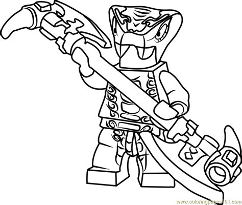 ninjago scales coloring page coloring pages