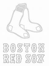 Sox Coloring Boston Red Logo Pages Mlb Baseball Printable Braves Color Sport Print Sheets Drawing Atlanta Adult Cardinals Logos Para sketch template