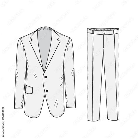 suit business sketch office suit   style  hand drawing jacket