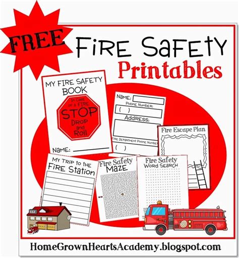 fire safety printable pack fire safety  fire safety unit