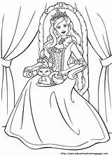 Barbie Coloring Pages Princess Kitten Fantasy Friends Girls Printable sketch template