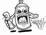 Graffiti Spray Coloring Pages Easy Drawing Paint Characters Character Sketch Sketches Wizard Drawings Clipart Cans Bottle Cartoon Printable Getdrawings Search sketch template